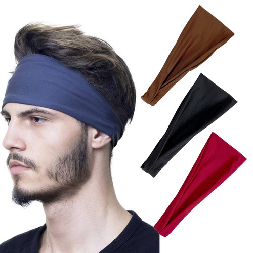 Sports Sweatband Running Fitness Headband Forehead Protection Scarf Headband Hair Tying Band Spring Summer Outdoor Fitness Headband European and American Style