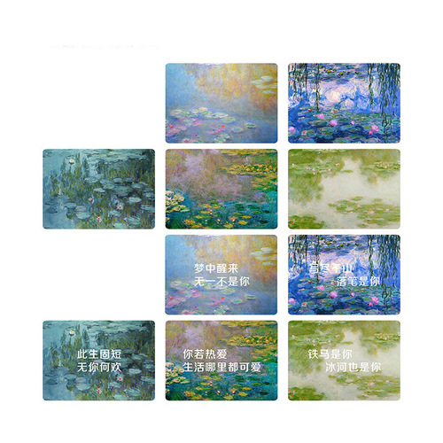 Creative surprise confession artifact transparent hidden word greeting card postcard with envelope literary romantic Valentine's Day gift card