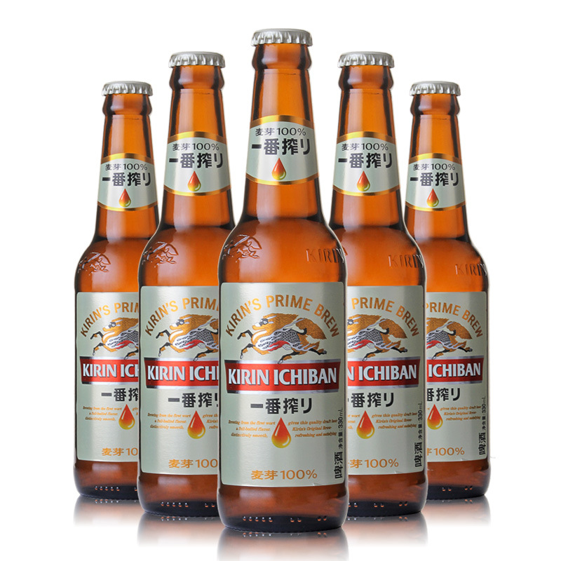 日本 麒麟一番榨啤酒 小瓶麒麟啤酒 330ml*24瓶 整箱-阿 …