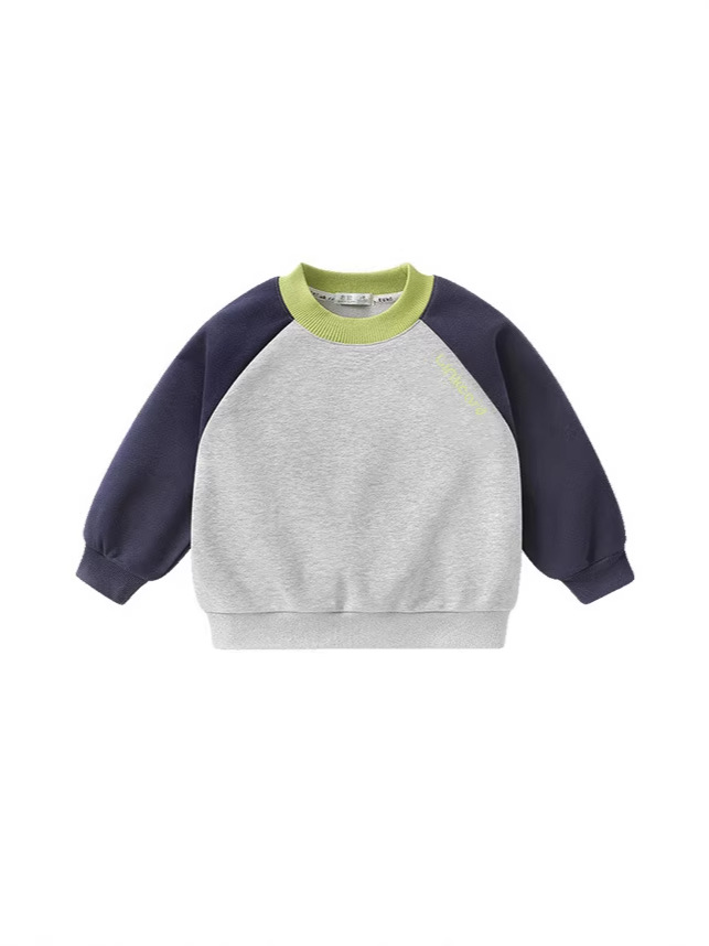 2025 otoño y invierno nuevos niños de 1 - 3 años de edad camiseta de algodón y camiseta gruesa un tipo de deporte