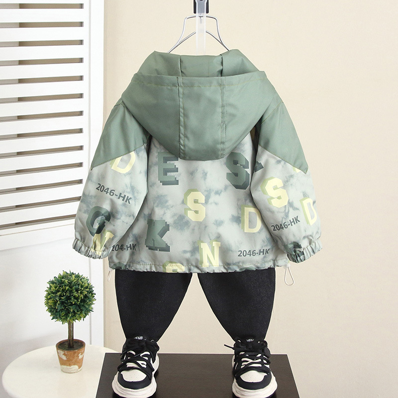 5974 Chaquetas de otoño para niños Chaquetas de estilo occidental para niños 2025 Nuevo estilo de primavera y otoño para bebés Chaquetas de moda