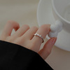 Fashionable brand small design ring suitable for men and women, simple and elegant design, on index finger