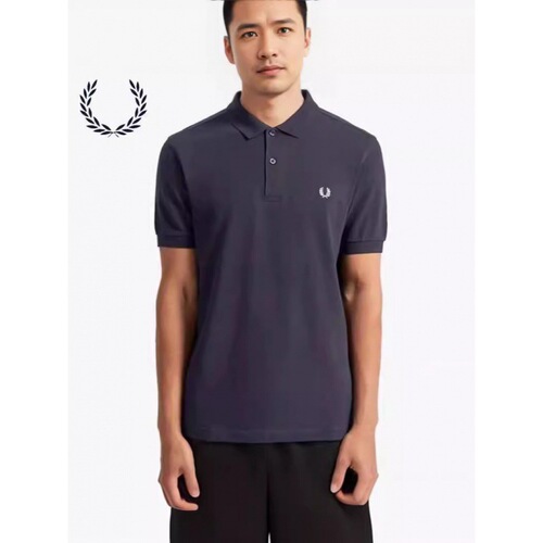 PERRY PERRY Wheat Summer Men Solid Color Short Sleeve Polo Business Casual Collar T-Shirt Paul Shirts