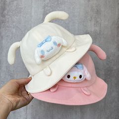 卡通宝宝帽子春秋款婴幼儿渔夫帽户外保暖遮阳男女童超萌盆帽百搭