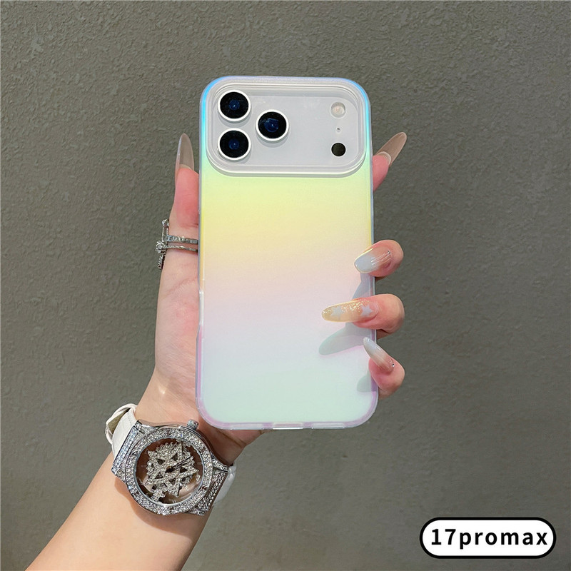 适用iphone17手机壳亚克力渐变彩镀苹果17promax磨砂磁吸壳17pro|undefined