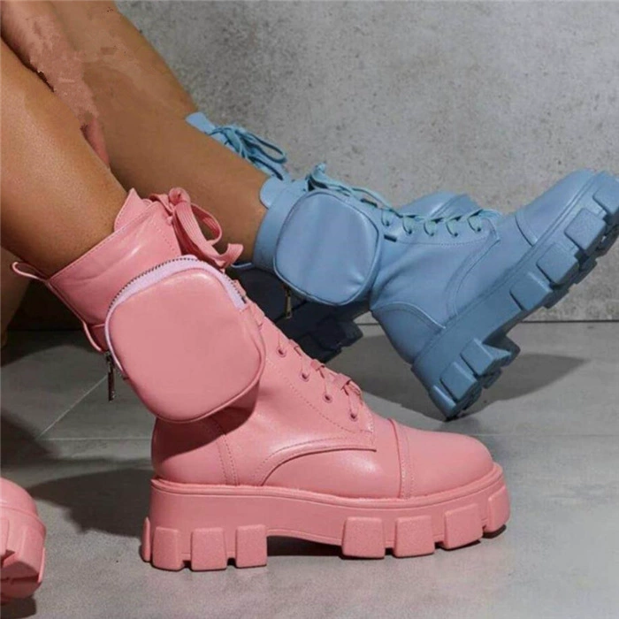 Новые женские мотоциклетные ботинки Amazon 2025 в стиле «Мартин», для внешней торговли, большие размеры, прямые поставки с завода