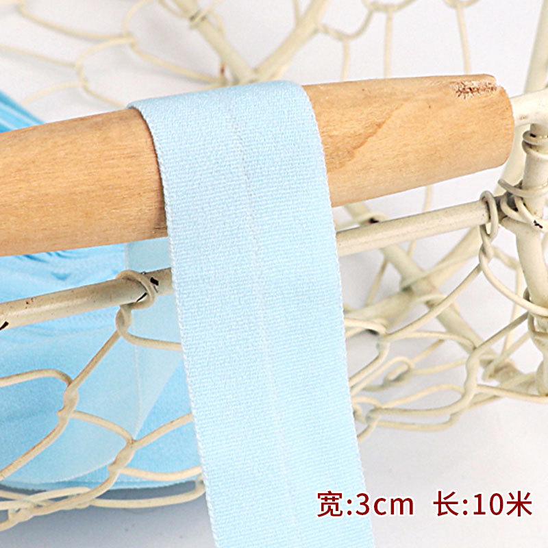 Tira de borde elástico de algodón accesorios de tela tira de borde de ropa de bebé cinta ropa interior banda elástica correa de tela plegable