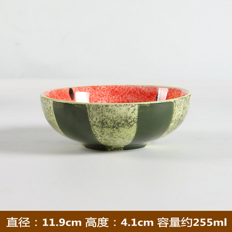 4.7inch 손으로 그린 수박 그릇/조각