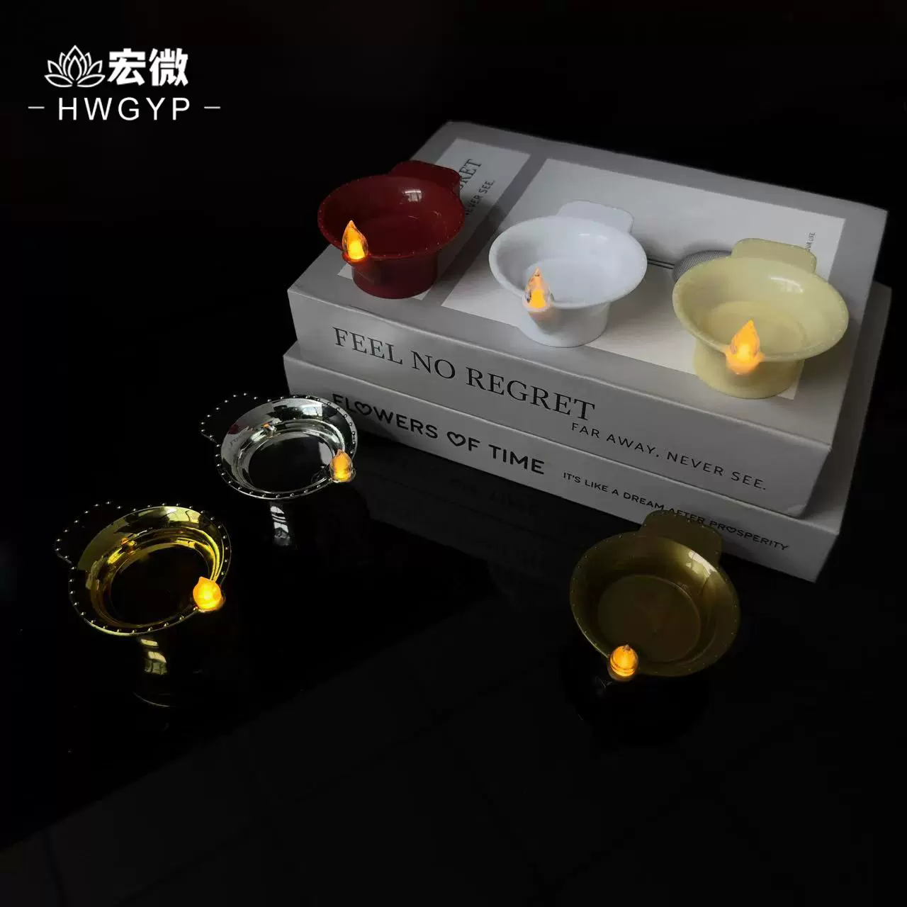 跨境热卖感应小油灯亚马逊防水蜡烛led蜡烛灯印度小油灯浮水蜡烛