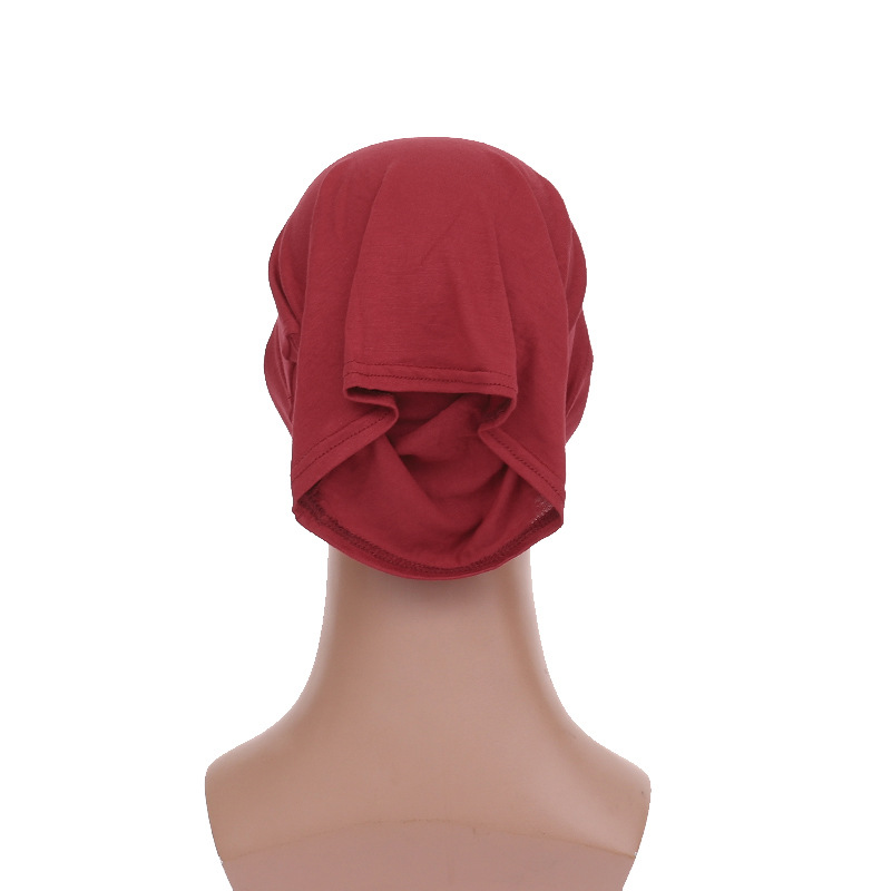 Muslimischer Hut, mehrfarbig, elastische Kappe aus merzerisierter Baumwolle_voghion.com