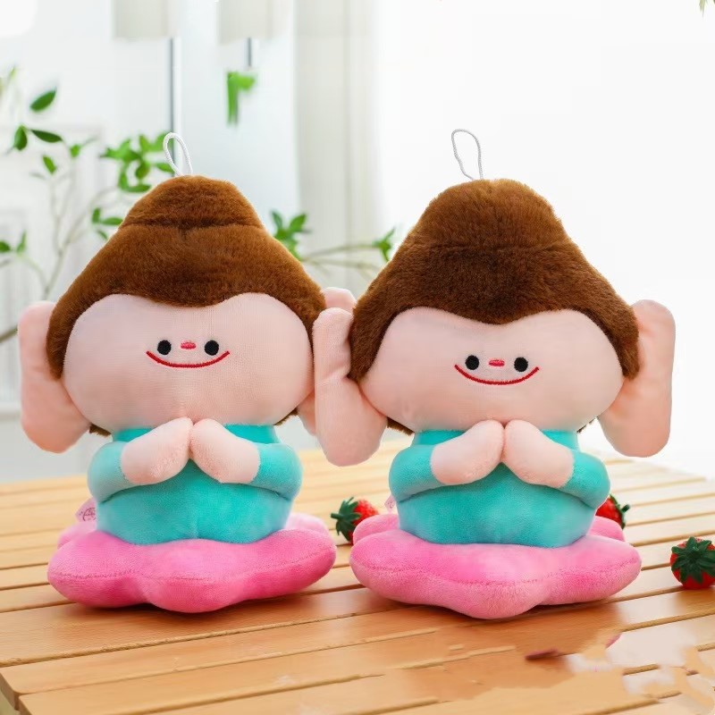 Juguetes de peluche lindos muñecas de frutas almohada muñeca agarra muñeca boda tira muñeca de tela muñeca estand juguetes regalos