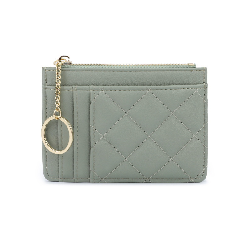 Lingerie billetera de cuero suave multi-tarjeta bolsas de tarjetas 3 en 1 anti-magnetismo bolsas de lujo pequeñas bolsas de monedas