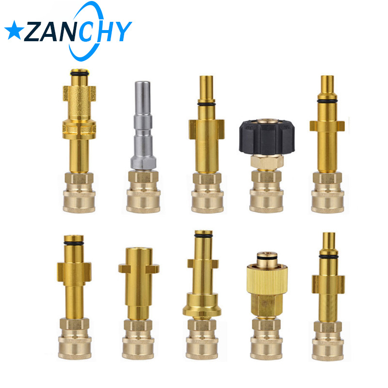 高压清洗机快速连接器 1/4到喷枪棒枪刺刀适配器 1/4快速断开接头