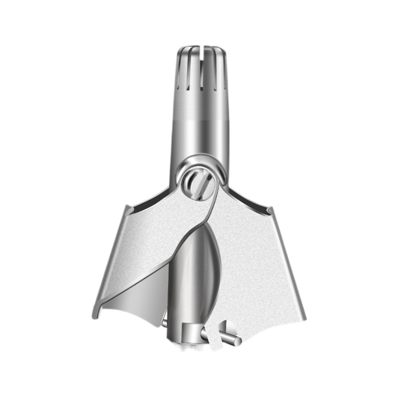 Recortador de pelo nasal para hombres tijeras de corte de acero inoxidable nariz de acero inoxidable para mujeres mano de nariz tijeras de pelo nasal limpiador de nariz cabeza redonda
