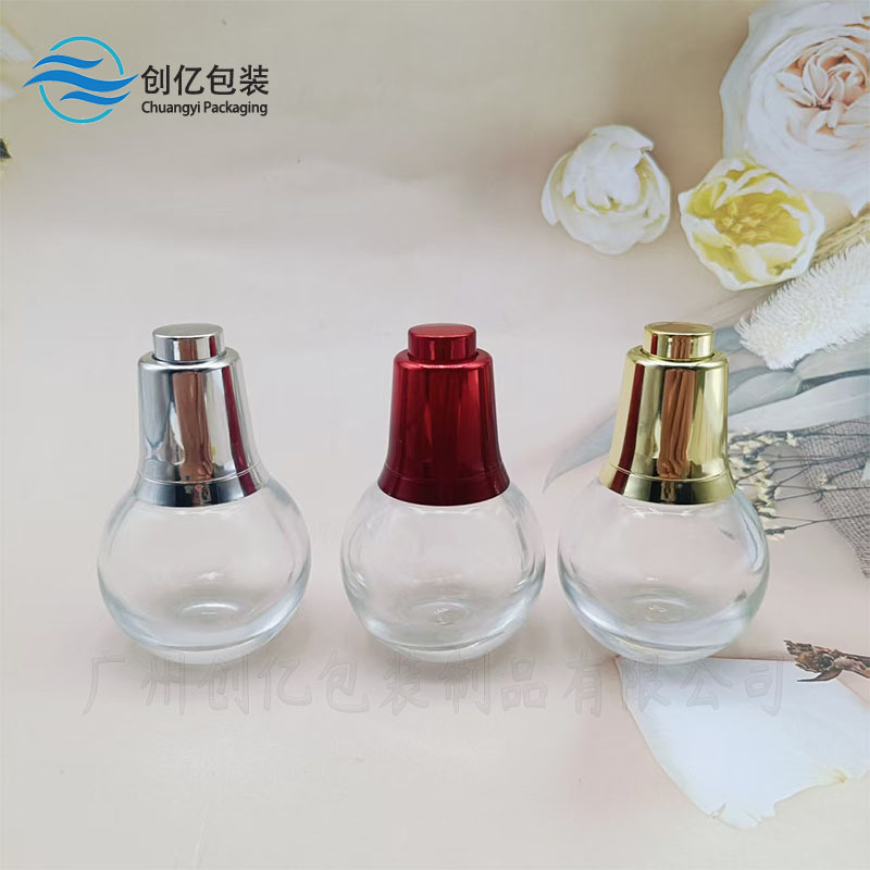 スポットメガ同型 30ml エッセンシャルオイルドロッパー ガラスボトル バブルオイルボトル ウォーターライトエッセンスオイルボトル|undefined