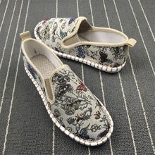 代发渔夫新款休闲亚麻西山手工布鞋男女软底懒人透气脚蹬工作轻便