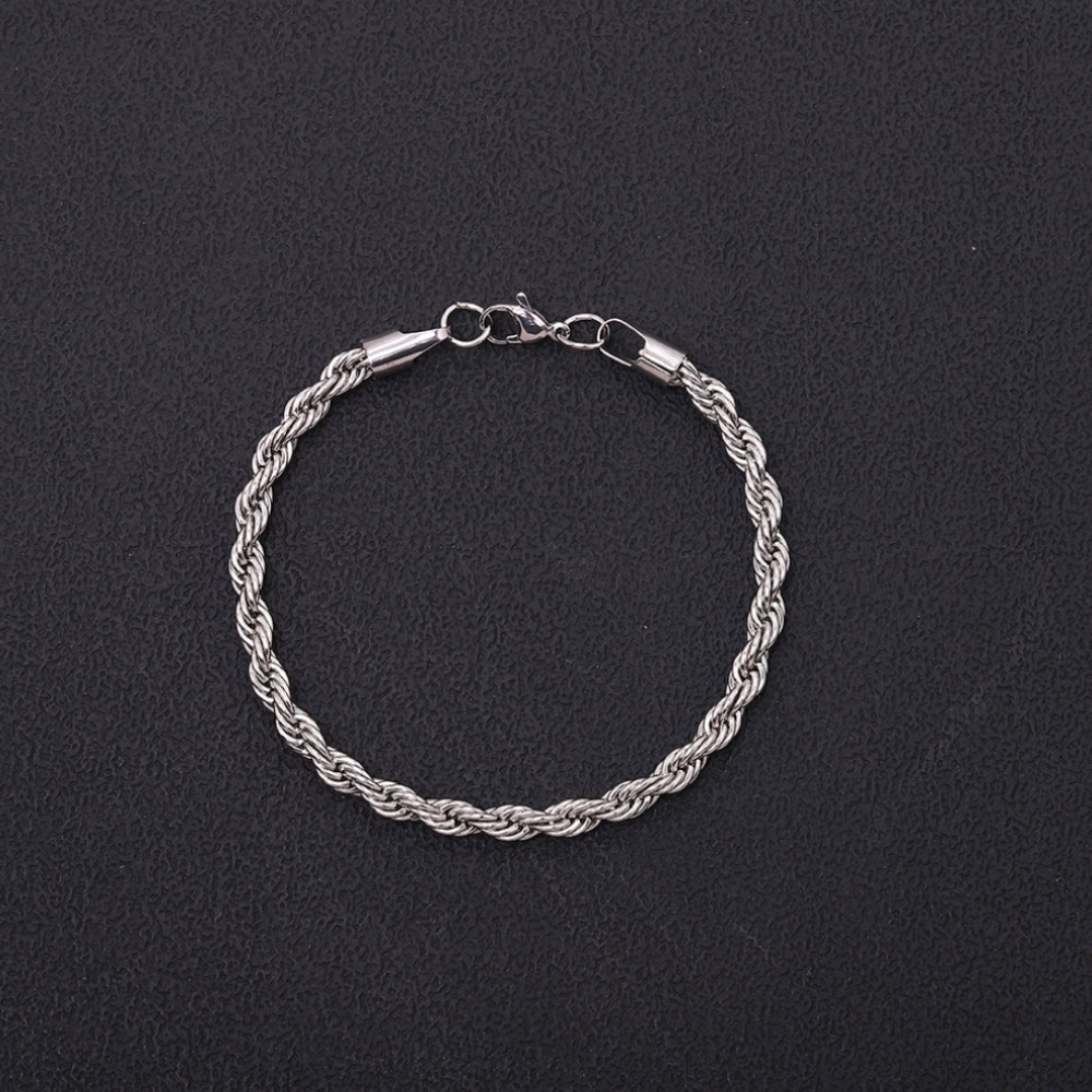 5mm wide and 21cm long [twisted steel color]