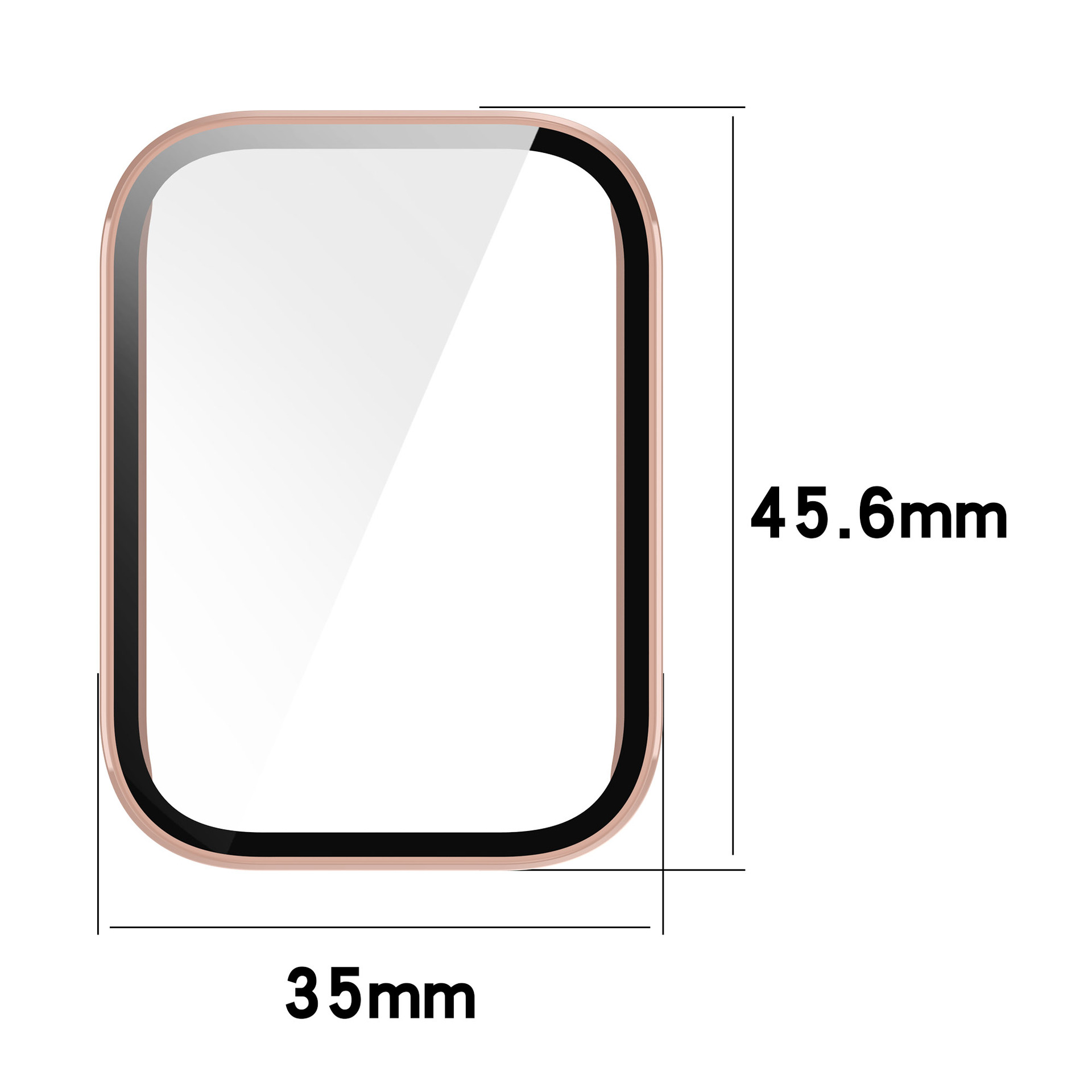 Xinyuan Shuntong is suitable for the Xiaomi Band 9pro protective case with tempered film and integrated film and Band 9 Pro watch case Specification drawing