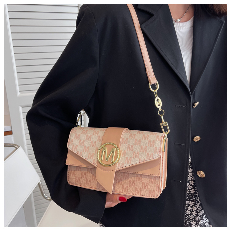 Bolso bandolera pequeño de PU para mujer, diseño moderno, gran capacidad
