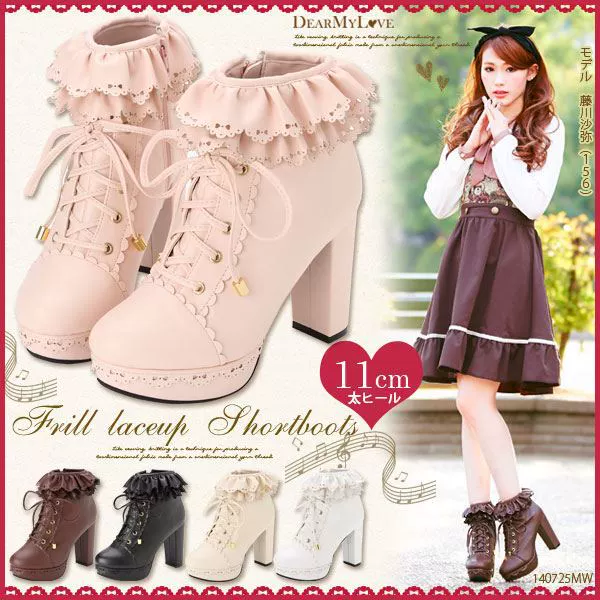 2021 трансграничная Внешняя торговля женская обувь больших размеров японские кружевные Ботинки Martin с перекрестными ремешками милые женские ботинки принцессы с глубоким вырезом