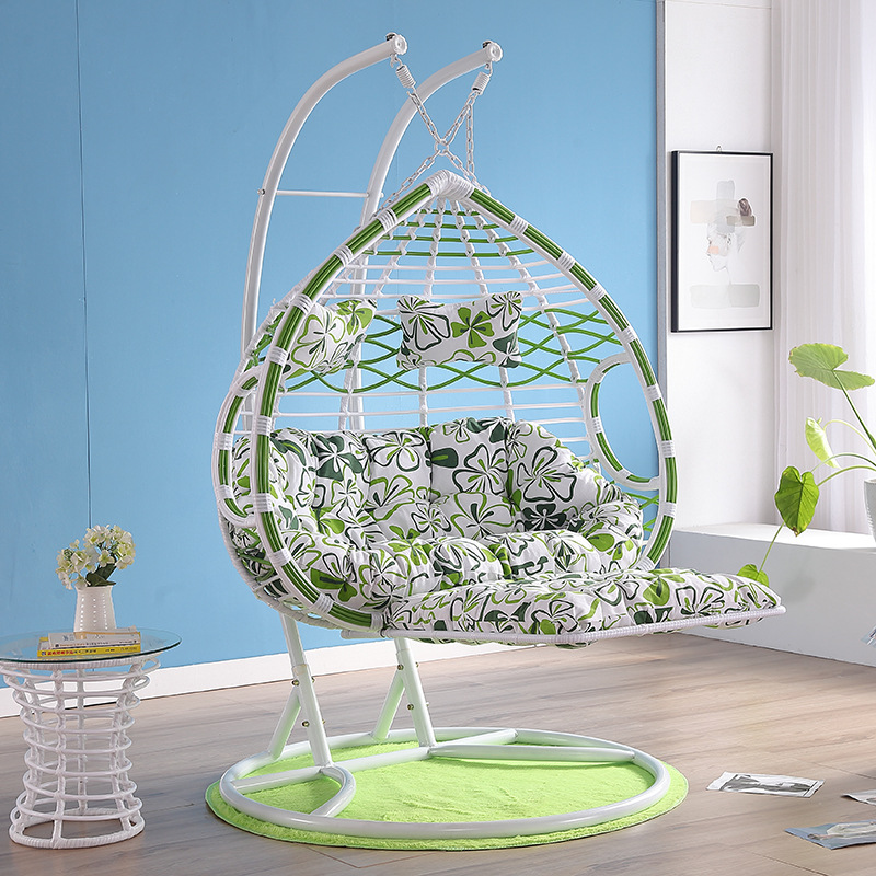 더블 팔걸이 녹색 + 흰색 두꺼운 이중 페달