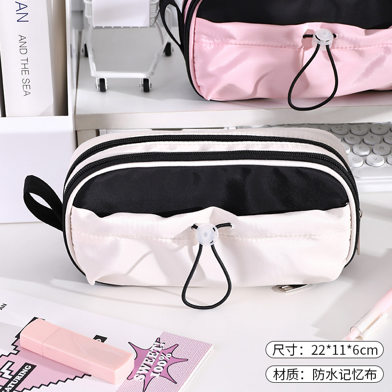 Bolsas de bolígrafo de gran capacidad, bolsas de papelería de estudiantes clasificadas, bolsas de almacenamiento, hermosas bolsas de papelería a prueba de agua al por mayor