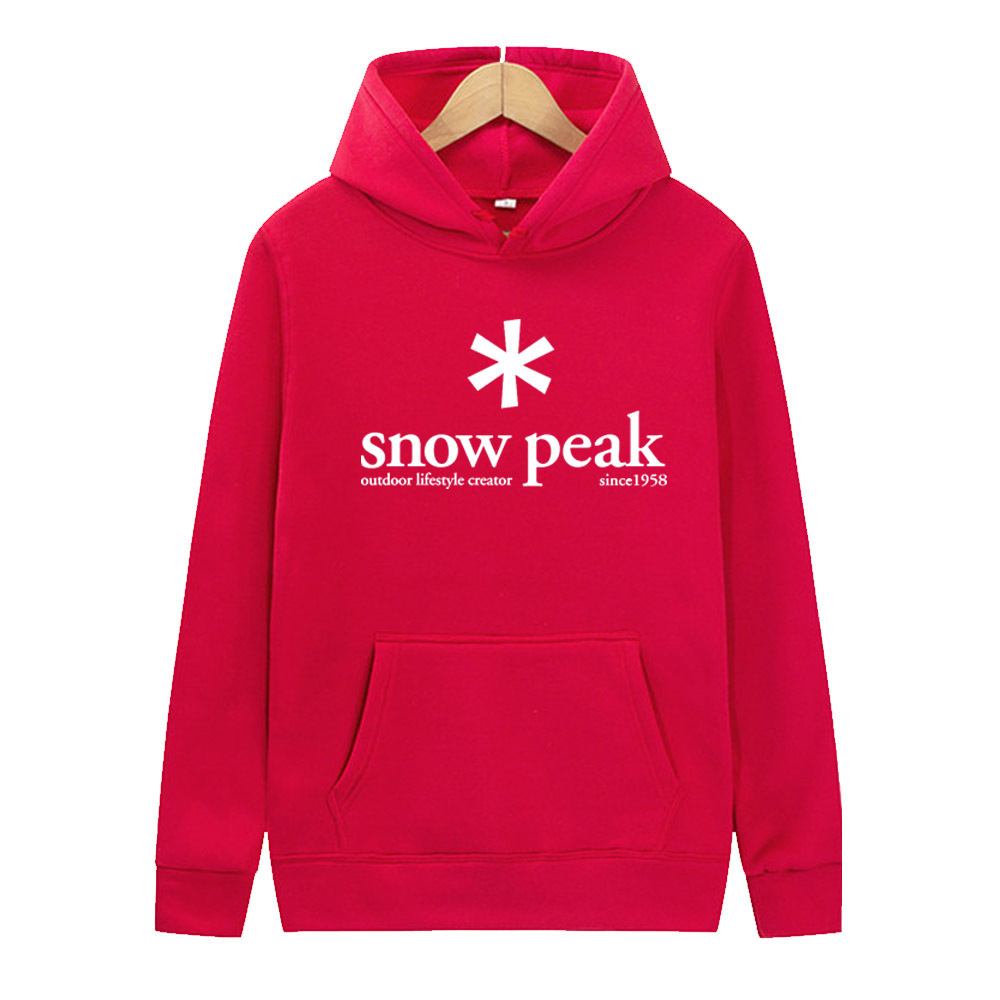 Snowflake pattern "snowpeak" carta print drawstring hooded