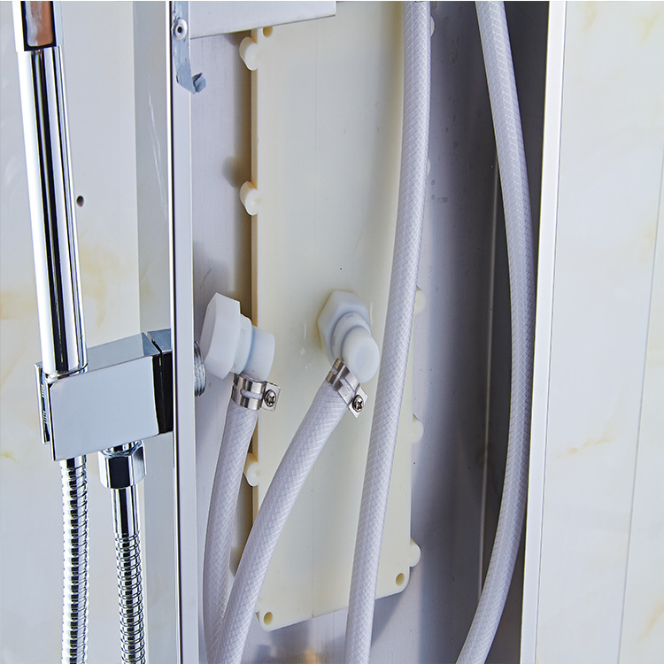 Juego de ducha con pantalla de ducha de acero inoxidable moderno, pantalla digital, ducha inteligente de temperatura constante, conjunto completo de cinco funciones para el hogar, nuevo modelo