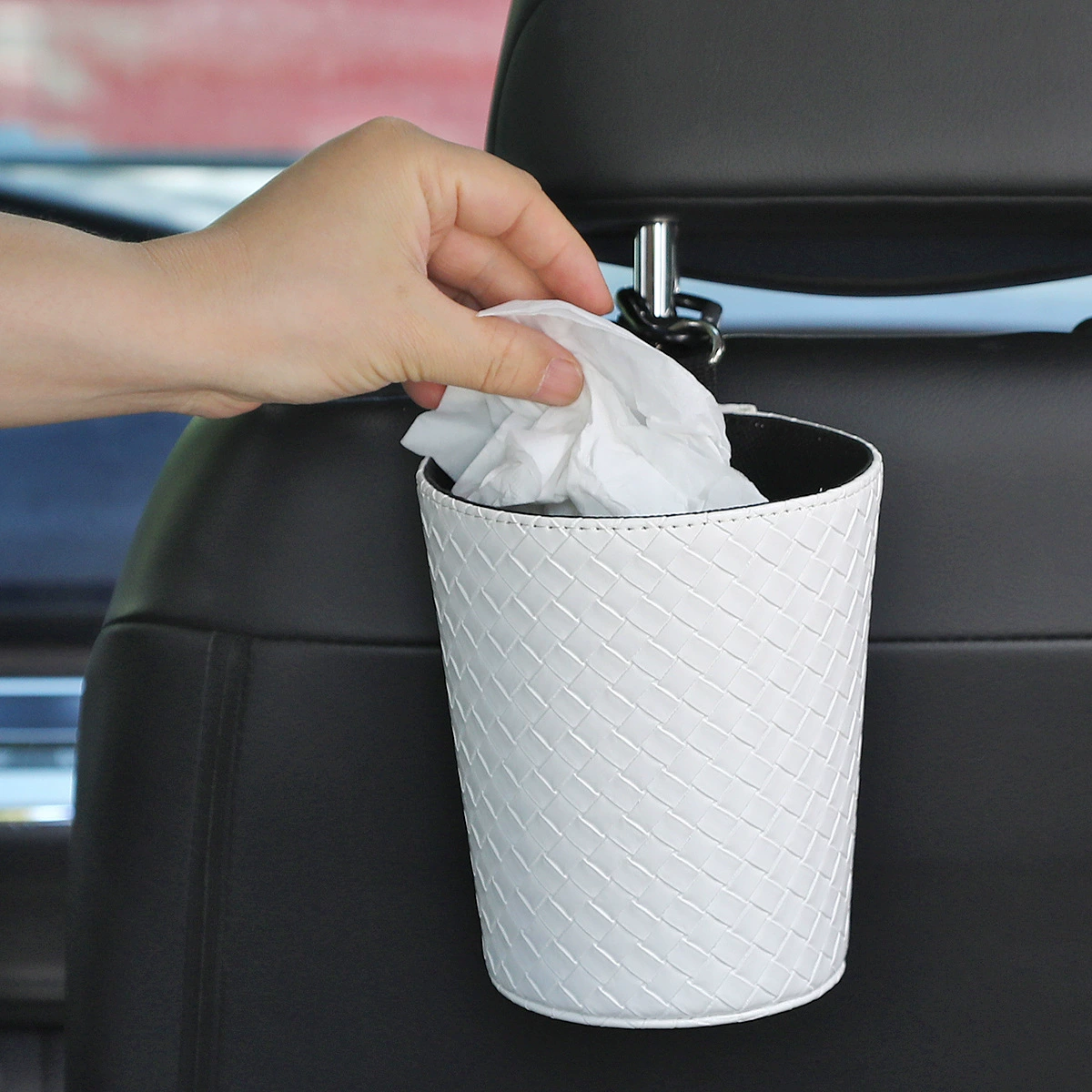 Автомобильный мусорный бак креативный автомобиль плетеный мусорный бак сиденья