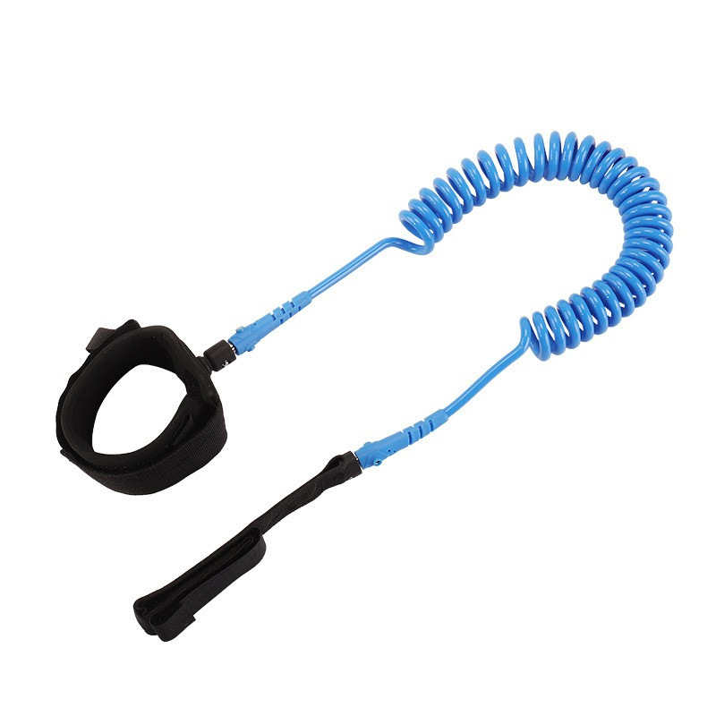 Factory Direct Sales assault boat canoe elastic paddle rope Bolt paddle rope surfboard foot rope Black