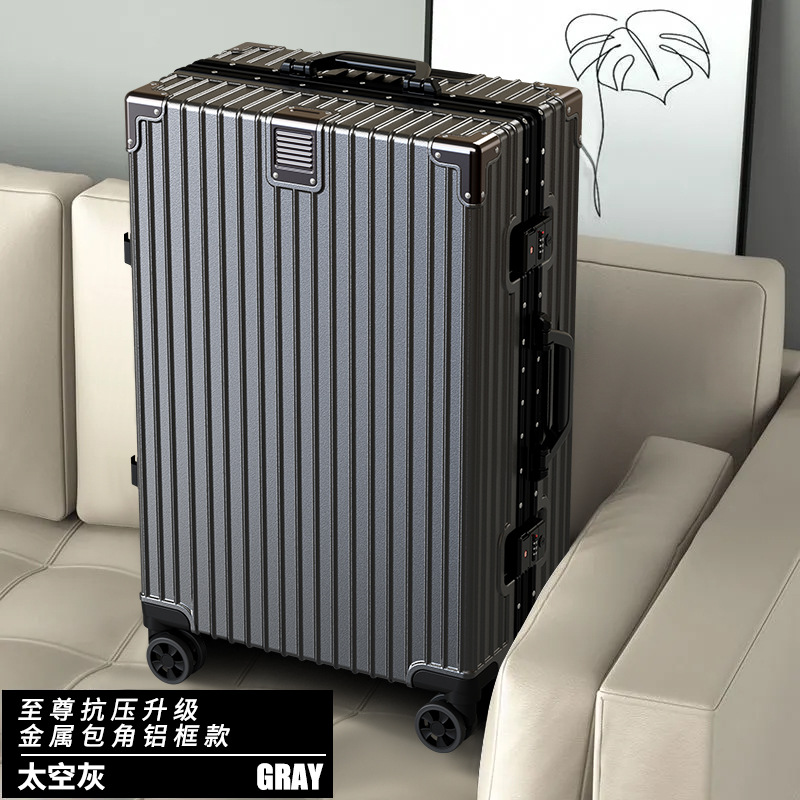 Maleta maleta para hombre, robusta, duradera y silenciosa, rueda universal, caja de contraseña para estudiante, maleta trolley de gran capacidad para mujer