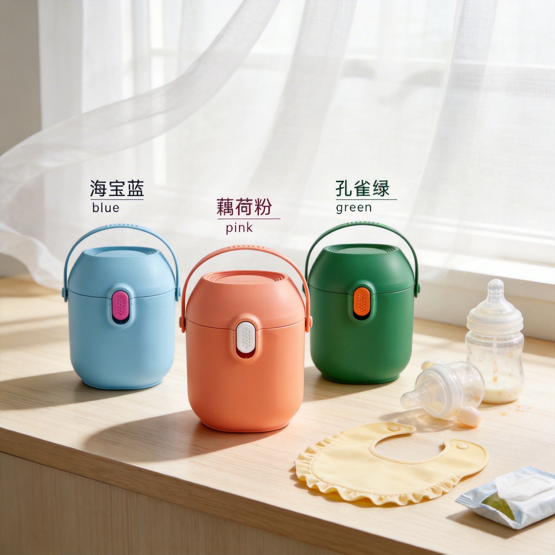 Baby Milk Powder Box, Portable Hand-Held Bottle, Large-Capacity Sealed Storage Box for Outings, Complementary Food Box, Rice Flour Wholesale