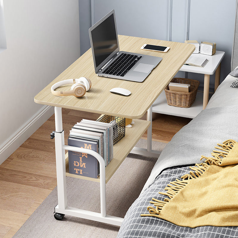 Table Folding Bedside Table Movable Computer Table Simple Rental Dormitory Desk Simple Home Lift Small Table