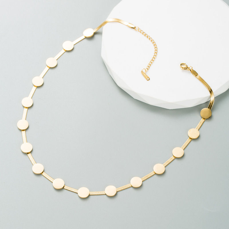 Fashion Geometric Titanium Steel Plating Necklace 1 Piece