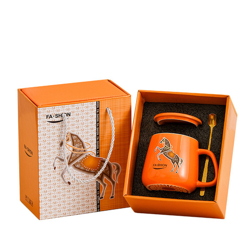 Creative tableware ceramic cup 55 degree warm cup thermostatic cup set heating insulation mug companion gift small gift
