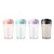 New Ins Style Transparent PC Plastic Water Cup Portable Octagonal Coffee Cup High Color Value Student Double Drink Cup Accompaniably