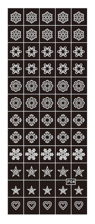 Nueva pegatina de inyección de tinta de uñas estilo japonés amor mariposa oso WW8001 línea de estampado de leopardo pegatinas de uñas calientes