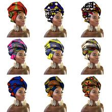 棉質頭巾 蠟染印花布包頭巾 非洲民族頭巾 多色可選廠家供應跨境
