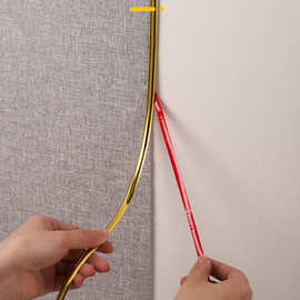 装饰条墙纸自粘美缝条压3d立体瓷砖贴墙布收边背景墙线条家居