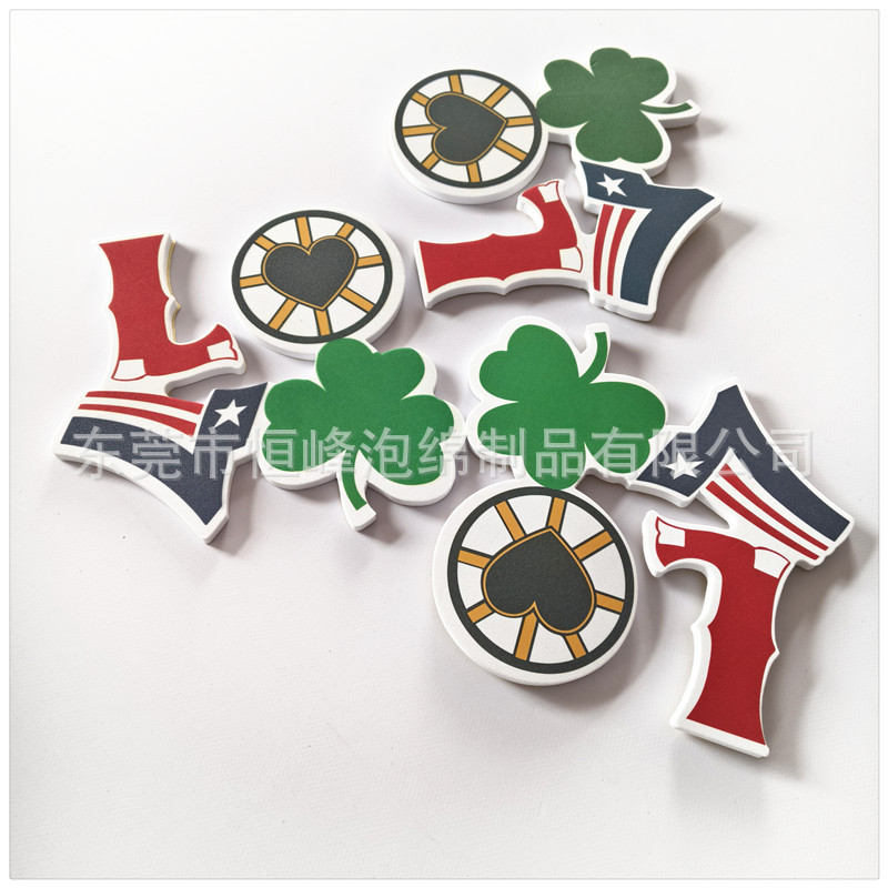 彩印泡绵吊牌EVA大立方体泡沫广告牌彩色EVA磁性背胶字母数字贴