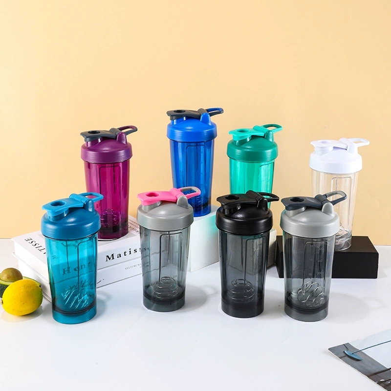 Шейкер для протеинового порошка, пластиковый шейкер, уличная чашка, портативная спортивная пластиковая чашка, чашка для воды для фитнеса, чашка для смешивания