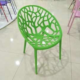 现代简约塑料椅子家用餐椅成人休闲创意椅靠背凳子网红户外椅