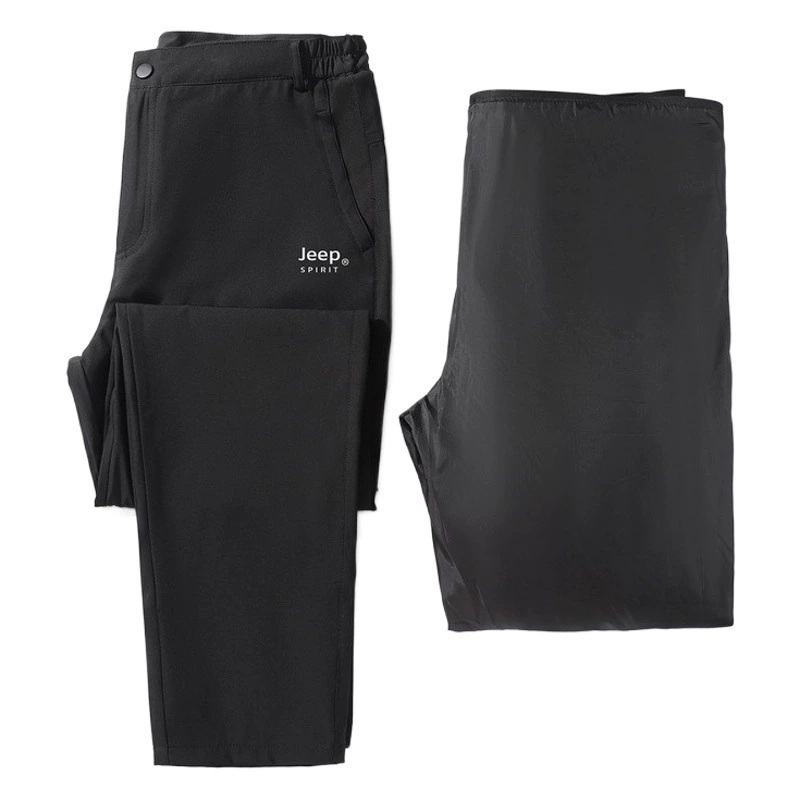 JEEP 2023 пуховики съемные двухногие эластичные мужские теплые мужские повседневные брюки 3128