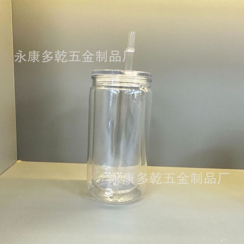 新品16オンスカラープラスチックメイソンカップカラーゼリースノーボールカップストローカップ20オンス二重プラスチックカップ|undefined