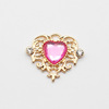 Factory direct sales of heart -shaped rhinestones and alloy disk drill lolitadiy clothing head jewelry bow jewelry accessories