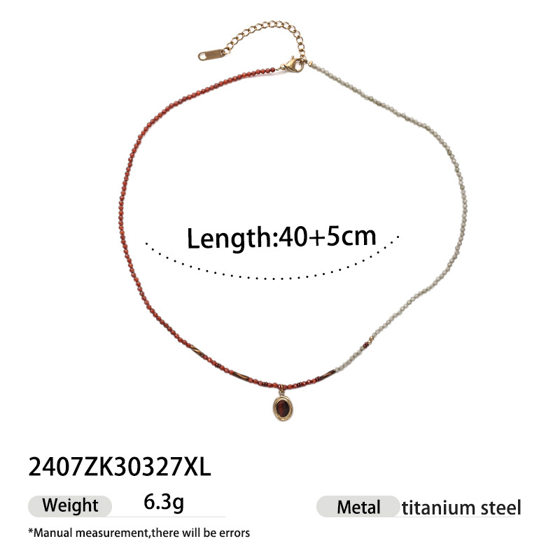Tiana Europa y América collar de acero inoxidable dulce y cool chica caliente viento de playa marina cuerda gruesa trenzada cadenas de clavículas transfronterizas ventas calientes mujeres