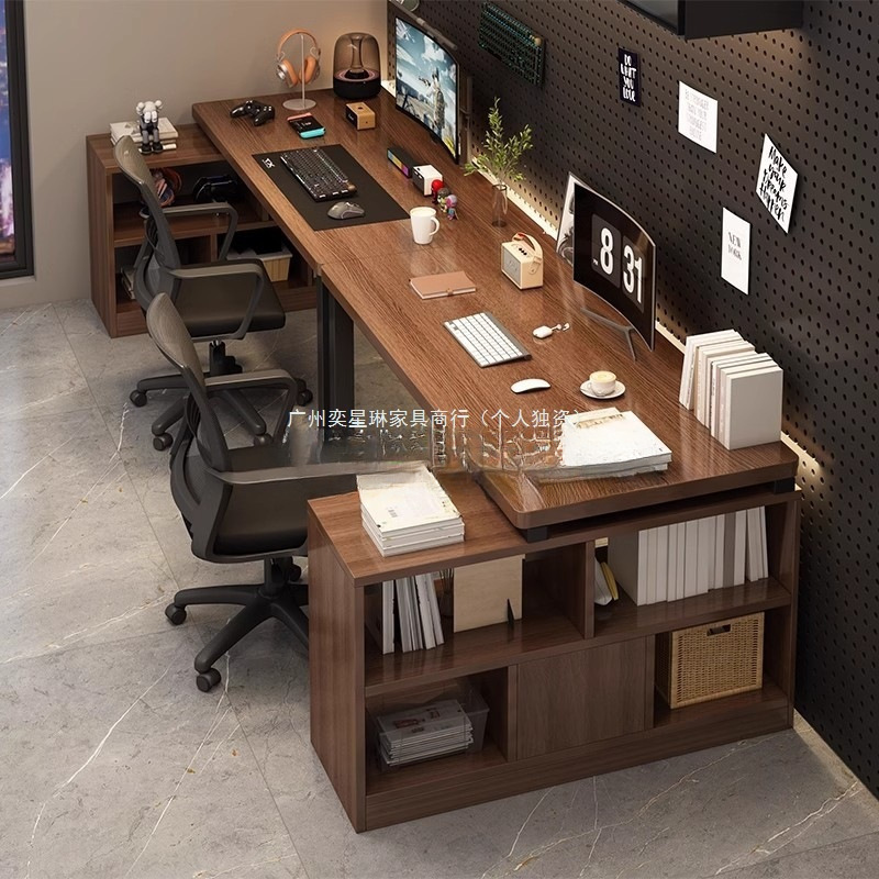 Yixinglin Table L E-Sports Table Home Office Desk Corner Computer Table Desktop Side-By-Side Desk Bookshelf Integrated