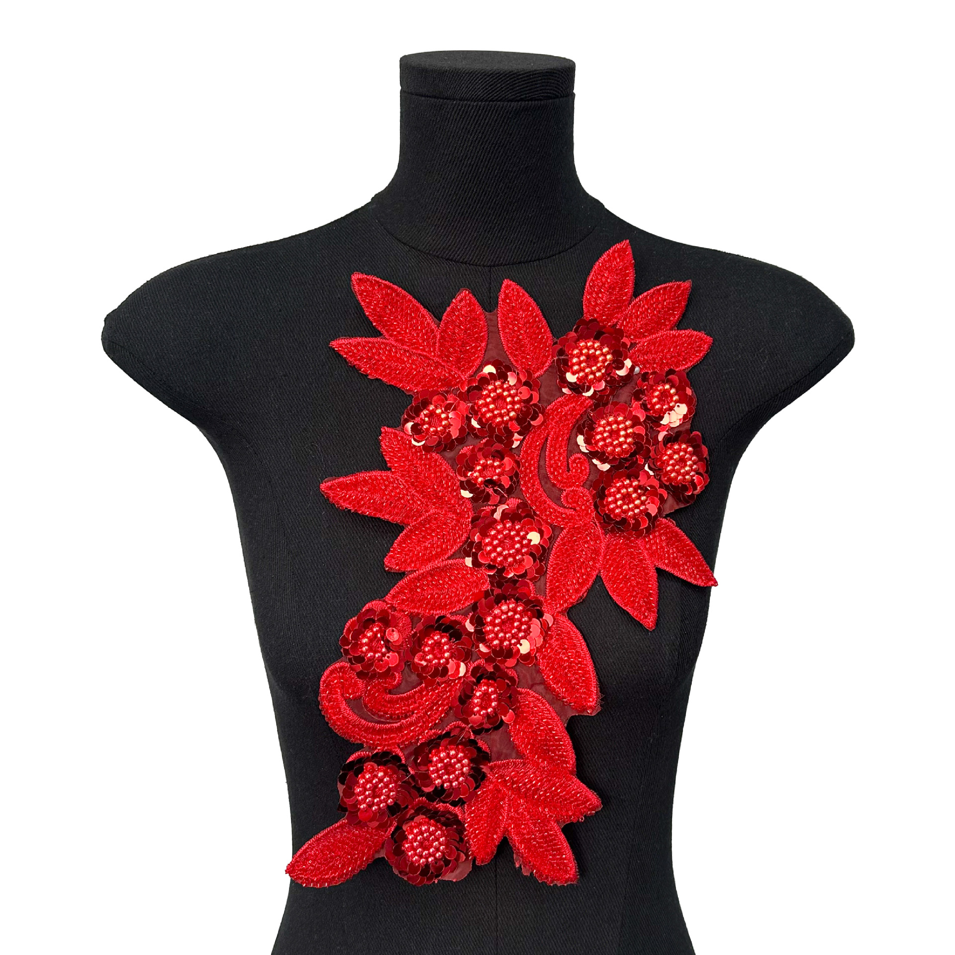 Nuevo transfronterizo de la industria pesada clavos cuentas cuentas sequillas flor tridimensional encaje vestido de boda vestido vestido de rendimiento vestido pegatinas de flores