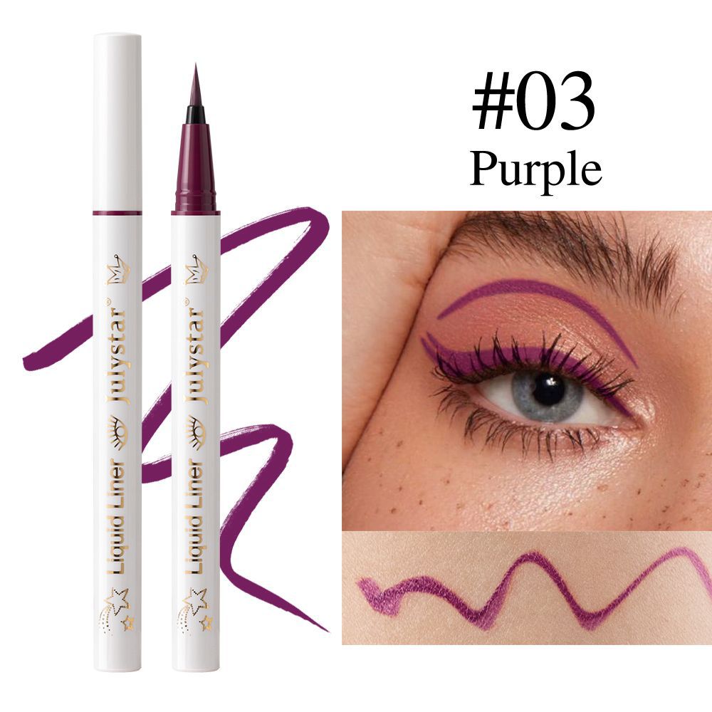 Julystar Non-smudging Long-lasting Waterproof Eyeliner Pen 6-piece set, eye makeup pen wholesale for the under-eye range undefined