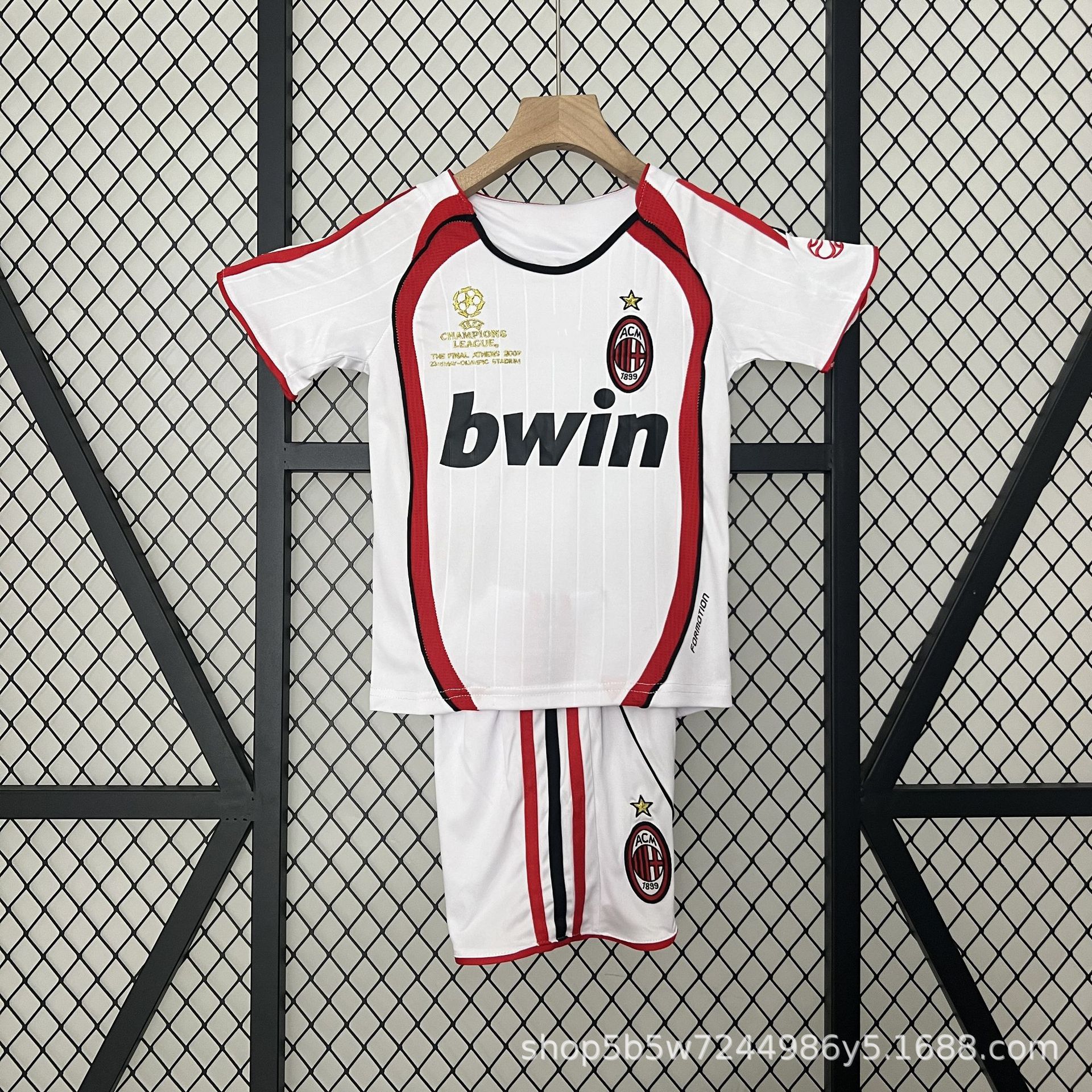 AC Brasil Alemania Real Madrid Camiseta de campo Ropa para niños Camiseta de fútbol Camiseta retro Traje de manga corta para niños